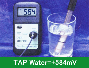TAP Water=+584mV